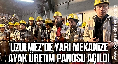 ÜZÜLMEZ’DE YARI MEKANİZE AYAK ÜRETİM PANOSU AÇILDI