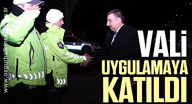 Vali, yılbaşı uygulamasına katıldı