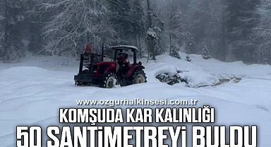Yüksek kesimlerde kar kalınlığı 50 santimetreyi buldu