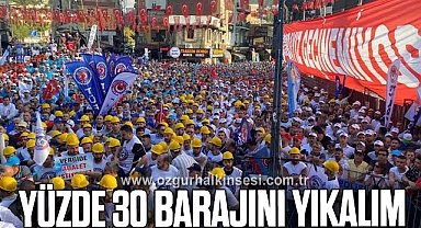 Yüzde 30 barajını yıkalım
