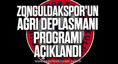 Zonguldakspor'un Ağrı Deplasmanı Programı Açıklandı