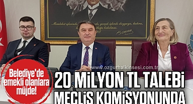 20 Milyon TL Talebi Meclis Komisyonunda