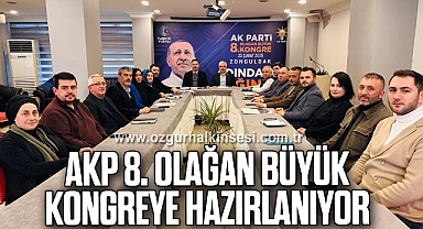 AKP 8. Olağan Büyük Kongreye hazırlanıyor
