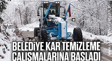 Belediye Kar Temizleme Çalışmalarına Başladı