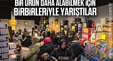 Bir ürün daha fazla alabilmek birbirleriyle yarıştılar