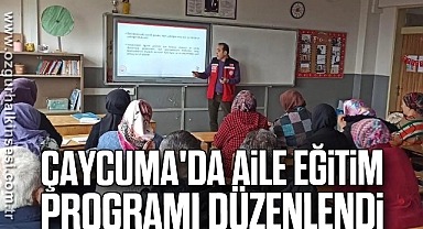 Çaycuma'da aile eğitim programı düzenlendi