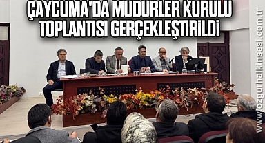 Çaycuma'da müdürler kurulu toplantısı gerçekleştirildi