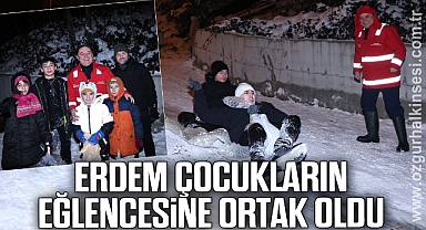 ERDEM ÇOCUKLARIN EĞLENCESİNE ORTAK OLDU