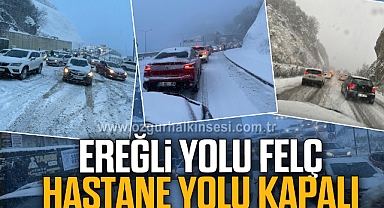 Ereğli yolu felç hastane yolu kapalı