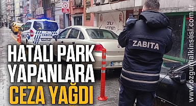 HATALI PARK YAPANLARA CEZA YAĞDI