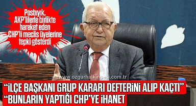 “İLÇE BAŞKANI GRUP KARARI DEFTERİNİ ALIP KAÇTI”