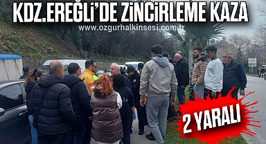 Kdz.Ereğli'de Zincirleme Kaza: 2 Yaralı