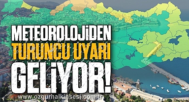 Meteorolojiden Turuncu Uyarı