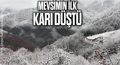 Mevsimin ilk karı düştü