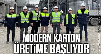MODERN KARTON ÜRETİME BAŞLIYOR
