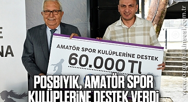 POSBIYIK, AMATÖR SPOR KULÜPLERİNE DESTEK VERDİ