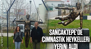 Sancaktepe'de Cimnastik Heykelleri Yerini Aldı