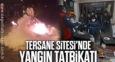 Tersane Sitesi'nde Yangın Tatbikatı