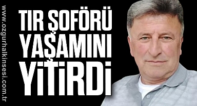 TIR Şoförü Yaşamını Yitirdi
