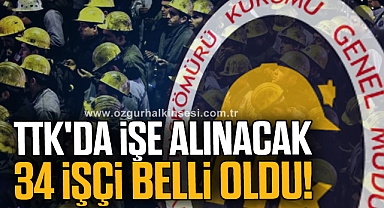 TTK'da İşe Alınacak 34 İşçi Belli Oldu!