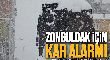 ZONGULDAK İÇİN KAR ALARMI