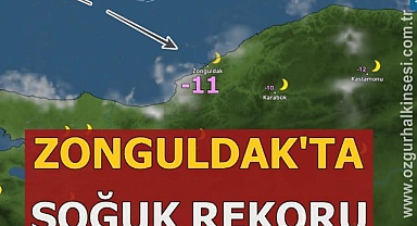 ZONGULDAK'TA SOĞUK REKORU