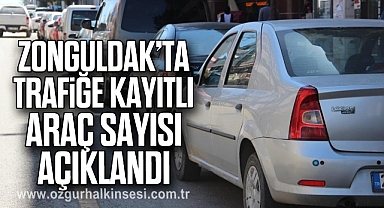 Zonguldak’ta trafiğe kayıtlı araç sayısı açıklandı
