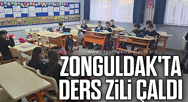 Zonguldak'ta yarıyıl tatili sonrası ders zili çaldı