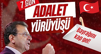 Adalet Yürüyüşü 7'nci Gününde