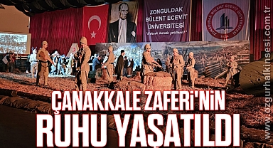 Çanakkale Zaferi'nin 110. yılına özel oyun sergilediler