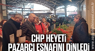 CHP Heyeti Pazarcı Esnafını Dinledi