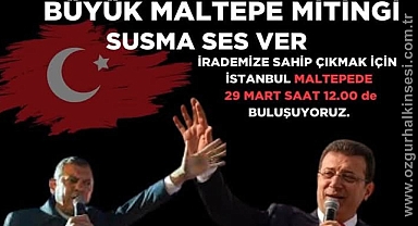 CHP Maltepe'ye Çıkarmaya Yapacak