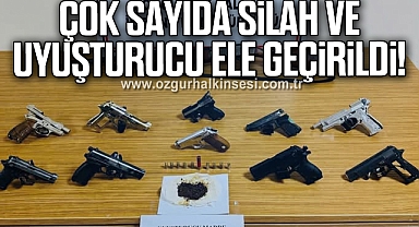 Çok sayıda silah ve uyuşturucu ele geçirildi!