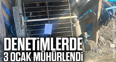 Denetimlerde 3 ocak mühürlendi
