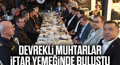Devrekli muhtarlar iftar yemeğinde buluştu