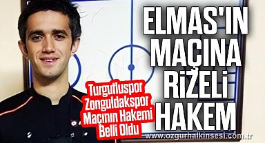Elmas'ın Maçına Rizeli Hakem
