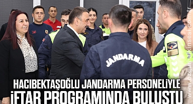Hacıbektaşoğlu, jandarma personeliyle iftar programında buluştu