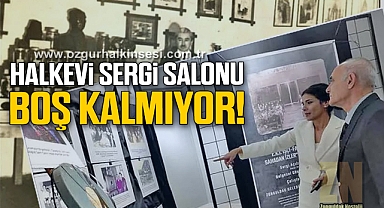 HALKEVİ SERGİ SALONU BOŞ KALMIYOR!