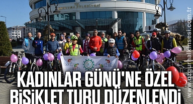 Kadınlar Günü'ne özel bisiklet turu düzenlendi