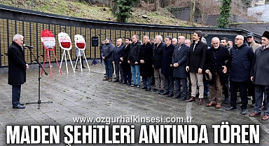 MADEN ŞEHİTLERİ ANITINDA TÖREN