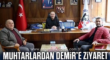 MUHTARLARDAN DEMİR’E ZİYARET