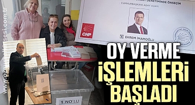 Oy Verme İşlemleri Başladı