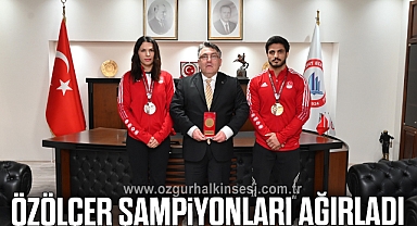 Özölçer, şampiyonları ağırladı