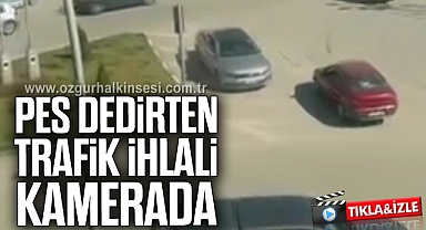 Pes dedirten trafik ihlali kamerada