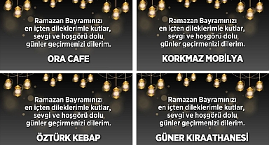 RAMAZAN BAYRAMI'NI KUTLADILAR