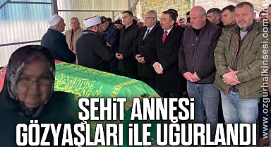 Şehit Annesi Gözyaşları İle Uğurlandı
