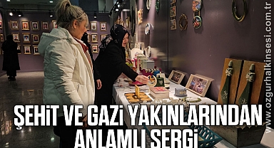 Şehit ve gazi yakınlarından anlamlı sergi