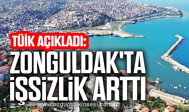 TÜİK AÇIKLADI: ZONGULDAK'TA İŞSİZLİK ARTTI