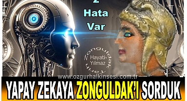 YAPAY ZEKAYA ZONGULDAK'I SORDUK, 2 HATA YAPTI