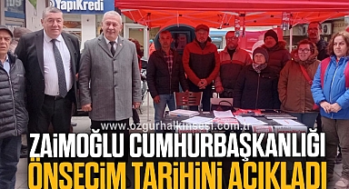 Zaimoğlu Cumhurbaşkanlığı Ön seçim Tarihini Açıkladı